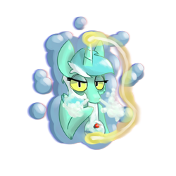 Size: 1000x1000 | Tagged: safe, artist:dfs, artist:difis, artist:dumbf, lyra heartstrings, pony, unicorn, bong, drugs, looking at you, magic, simple background, smoke, smoking, solo, transparent background