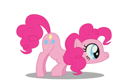 Size: 622x408 | Tagged: safe, artist:korikian, pinkie pie, earth pony, pony, female, mare, simple background, solo, vector, white background