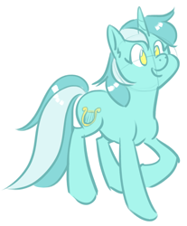 Size: 1026x1242 | Tagged: safe, artist:zaphy1415926, lyra heartstrings, pony, unicorn, cutie mark, female, mare, open mouth, raised hoof, simple background, smiling, solo, white background