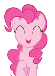 Size: 2008x2760 | Tagged: safe, artist:ocarina0ftimelord, pinkie pie, pony, a friend in deed, simple background, solo, transparent background, vector, vector trace