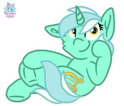 Size: 1462x1248 | Tagged: safe, artist:rainbow eevee, lyra heartstrings, pony, unicorn, crossed legs, cute, cutie mark, female, looking at you, simple background, sitting, solo, transparent background