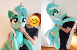 Size: 3748x2464 | Tagged: safe, artist:epicrainbowcrafts, lyra heartstrings, human, irl, irl human, life size, photo, plushie