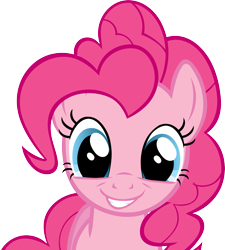 Size: 3603x4000 | Tagged: safe, artist:blindcavesalamander, pinkie pie, earth pony, pony, female, high res, mare, simple background, smiling, solo, transparent background, vector