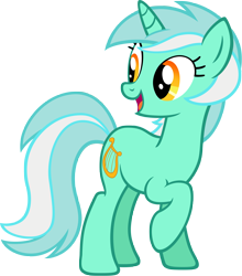 Size: 6000x6828 | Tagged: safe, artist:moongazeponies, lyra heartstrings, pony, unicorn, cute, lyrabetes, open mouth, raised hoof, simple background, smiling, solo, transparent background, vector