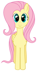 Size: 1399x2634 | Tagged: safe, artist:mfg637, fluttershy, pegasus, pony, simple background, solo, transparent background, vector