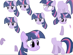 Size: 957x721 | Tagged: safe, artist:toucanldm, derpibooru import, twilight sparkle, pony, unicorn, female, mare, multicolored mane, my little pony meets, purple coat, solo