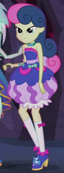 Size: 230x615 | Tagged: safe, screencap, bon bon, lyra heartstrings, sweetie drops, equestria girls, legend of everfree, bare shoulders, cropped, sleeveless, strapless