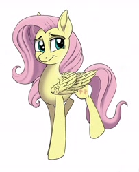 Size: 5004x6174 | Tagged: safe, artist:celestial-rainstorm, fluttershy, pegasus, pony, absurd resolution, female, mare, simple background, solo, white background