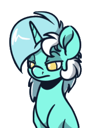 Size: 936x1080 | Tagged: safe, artist:witchtaunter, lyra heartstrings, pony, unicorn, :d, animated, blinking, c:, cute, emotional spectrum, eyes closed, female, floppy ears, frame by frame, frown, gif, happy, lidded eyes, looking at you, looking down, lyrabetes, mare, no pupils, open mouth, simple background, sitting, smiling, solo, transparent background, weapons-grade cute, witchtaunter is trying to murder us