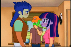 Size: 720x480 | Tagged: safe, derpibooru import, flash sentry, twilight sparkle, oc, oc:anon, human, equestria girls, 1000 years in photoshop, cuckolding, exploitable meme, female, flashlight, king of the hill, male, meme, quality, shipping, straight, waifu thief