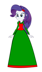 Size: 550x930 | Tagged: safe, artist:cartoonmasterv3, rarity, human, equestria girls, christmas, clothes, holiday, long dress, long skirt, simple background, skirt, solo, transparent background, vector