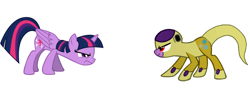 Size: 1024x413 | Tagged: safe, derpibooru import, twilight sparkle, twilight sparkle (alicorn), alicorn, pony, pony creator, dragon ball z, dragon ball z: resurrection of f, female, frieza, golden frieza, mare, ponified