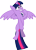 Size: 4375x6000 | Tagged: safe, artist:slb94, derpibooru import, twilight sparkle, twilight sparkle (alicorn), alicorn, pony, princess twilight sparkle (episode), absurd resolution, covering, female, mare, simple background, solo, transparent background, vector