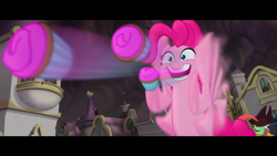 Size: 1920x1080 | Tagged: safe, screencap, pinkie pie, pony, my little pony: the movie, cupcake, food