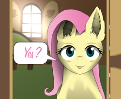 Size: 800x655 | Tagged: safe, artist:zeronitroman, fluttershy, pegasus, pony, female, looking at you, mare, request, requested art, solo