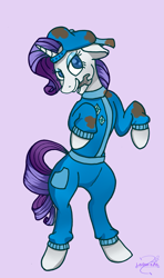 Size: 1921x3249 | Tagged: safe, artist:lechu-zaz, rarity, pony, unicorn, mouth hold, solo, wrench