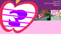 Size: 1152x648 | Tagged: safe, edit, big macintosh, bon bon, lyra heartstrings, sugar belle, sweetie drops, earth pony, pony, unicorn, the big mac question, apple, cake, female, food, illustrator, lesbian, lyrabon, mlp s9 countdown, photoshop, shipping