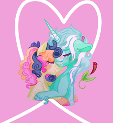 Size: 1480x1612 | Tagged: safe, artist:grateful-dead-raised, bon bon, lyra heartstrings, sweetie drops, pony, canon ship, female, lesbian, lyrabon, shipping