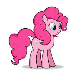 Size: 7000x7000 | Tagged: safe, artist:biel56789, pinkie pie, earth pony, pony, absurd resolution, alternate hairstyle, simple background, solo, transparent background, vector