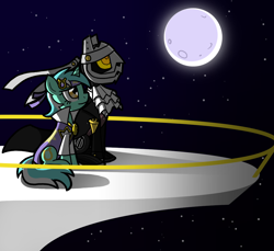 Size: 1024x936 | Tagged: safe, artist:ask-izaneighi-and-friends, lyra heartstrings, pony, crossover, izanagi, megami tensei, ponified