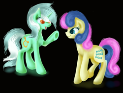 Size: 1238x941 | Tagged: safe, artist:sa-loony, bon bon, lyra heartstrings, sweetie drops, pony