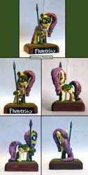 Size: 902x1793 | Tagged: safe, artist:ubrosis, fluttershy, pegasus, pony, alternate timeline, chrysalis resistance timeline, sculpture, traditional art