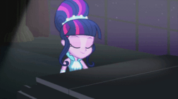 Size: 1100x618 | Tagged: safe, derpibooru import, screencap, twilight sparkle, twilight sparkle (alicorn), alicorn, equestria girls, friendship through the ages, rainbow rocks, animated, piano