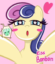 Size: 1774x2048 | Tagged: safe, artist:garammasara, bon bon, lyra heartstrings, sweetie drops, pony, female, imminent kissing, lesbian, lyrabon, shipping, starry eyes, wingding eyes