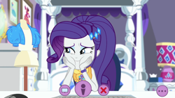 Size: 1920x1080 | Tagged: safe, screencap, rarity, equestria girls, festival looks, solo, squishy cheeks