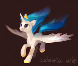 Size: 950x800 | Tagged: safe, artist:tomatocoup, princess celestia, alicorn, pony, solo