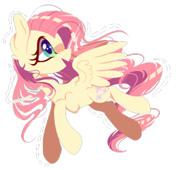 Size: 1922x1860 | Tagged: safe, artist:peachesandcreamated, fluttershy, pegasus, pony, cute, female, head turn, looking up, mare, open mouth, shyabetes, simple background, smiling, solo, spread wings, transparent background, wings