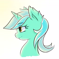 Size: 4096x4096 | Tagged: safe, artist:joakingu, lyra heartstrings, pony, absurd resolution, bust, cute, ear fluff, female, lyrabetes, mare, portrait, profile, simple background, solo, white background