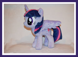 Size: 1685x1237 | Tagged: safe, artist:mlpplushies, derpibooru import, twilight sparkle, twilight sparkle (alicorn), alicorn, pony, female, irl, mare, photo, plushie, solo