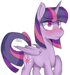 Size: 1007x1068 | Tagged: safe, artist:8bitamy, derpibooru import, twilight sparkle, twilight sparkle (alicorn), alicorn, pony, blushing, female, mare, simple background, solo, transparent background