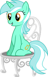 Size: 1941x3138 | Tagged: safe, artist:anonymouspotato, derpibooru exclusive, lyra heartstrings, pony, unicorn, chair, female, mare, meme, open mouth, simple background, sitting, sitting lyra, solo, transparent background, vector