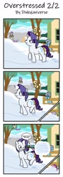 Size: 1280x3561 | Tagged: safe, artist:dinkyuniverse, alula, aura (character), bloo, dinky hooves, lily longsocks, noi, rarity, earth pony, pegasus, pony, unicorn, comic, excitement, female, filly, foal, food, friendship, happy hearth's warming, karma, mare, perfect aim, pie, playing, revenge, snow, snowball, strong