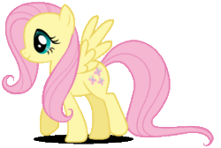 Size: 453x304 | Tagged: safe, fluttershy, pegasus, pony, animated, female, gif, mare, simple background, solo, transparent background, walk cycle, walking