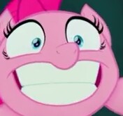 Size: 176x165 | Tagged: safe, screencap, pinkie pie, pony, my little pony: the movie, cropped, faic, ponk, smiling, solo