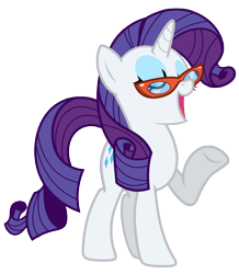 Size: 6273x7200 | Tagged: safe, artist:estories, rarity, pony, unicorn, absurd resolution, glasses, rarity's glasses, simple background, solo, transparent background, vector