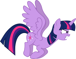 Size: 6000x4637 | Tagged: safe, artist:slb94, derpibooru import, twilight sparkle, twilight sparkle (alicorn), alicorn, pony, absurd resolution, angry, flying, simple background, solo, transparent background, vector