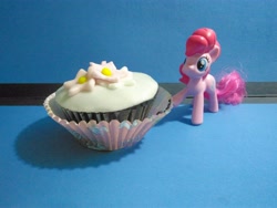 Size: 4160x3120 | Tagged: safe, artist:sashaartheart, pinkie pie, pony, absurd resolution, cupcake, food, high res, irl, photo, solo, toy
