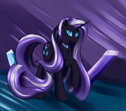 Size: 2420x2130 | Tagged: safe, artist:renarde-louve, nightmare rarity, rarity, pony, unicorn, female, horn, mare, solo, two toned mane