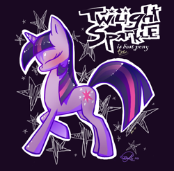 Size: 810x800 | Tagged: artist needed, safe, derpibooru import, twilight sparkle, pony, unicorn, female, mare, multicolored mane, purple coat, solo