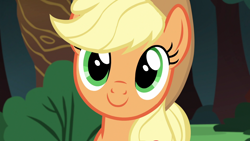 Size: 1920x1080 | Tagged: safe, screencap, applejack, earth pony, pony, buckball season, applejack's hat, cowboy hat, cute, female, hat, jackabetes, mare, smiling