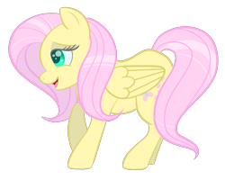 Size: 1604x1280 | Tagged: safe, artist:evereveron, fluttershy, pegasus, pony, cute, female, mare, shyabetes, solo