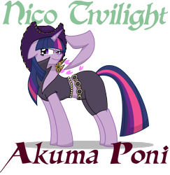 Size: 1649x1695 | Tagged: safe, artist:killkatt, derpibooru import, twilight sparkle, clothes, nico robin, one piece, parody, simple background, solo, text, transparent background