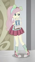 Size: 381x675 | Tagged: safe, screencap, fluttershy, eqg summertime shorts, equestria girls, good vibes, converse, shoes, sneakers, solo