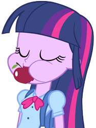 Size: 5911x7881 | Tagged: safe, artist:cool77778, derpibooru import, twilight sparkle, twilight sparkle (alicorn), alicorn, equestria girls, absurd resolution, apple, simple background, solo, transparent background, vector