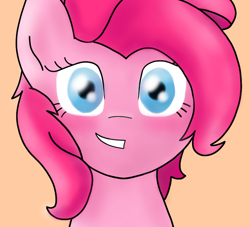 Size: 912x827 | Tagged: safe, artist:zephyr!, pinkie pie, earth pony, pony, bust, cute, diapinkes, female, looking at you, portrait, simple background, solo, younger