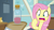 Size: 1920x1080 | Tagged: safe, screencap, doctor muffin top, fluttershy, pegasus, pony, a health of information, discovery family logo, hoof hold, scared, test tube